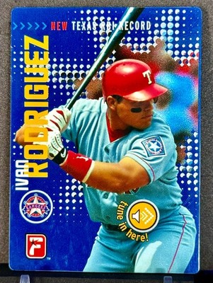2000 Telestar Talking Star Cards Texas Rangers Ivan Rodriguez #7 NEW RBI Record
