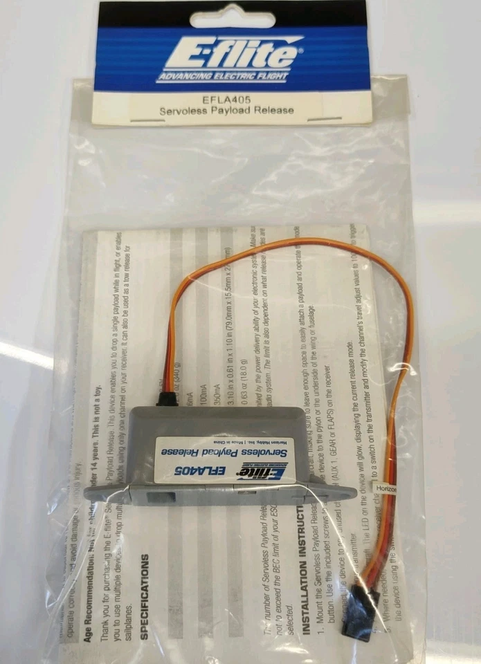 E-flite Servoless Payload Release EFLA405 & EFLA406 Payload Release Plates NEW - Image 2 of 3