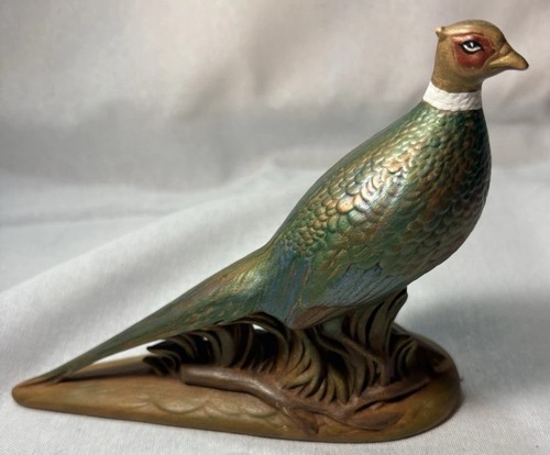 Holland Mold Porcelain Pheasant Bird Figurine Collectible Hand Painted Ceramic