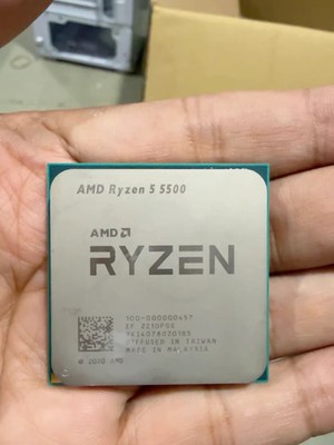 AMD Ryzen 5 5500 6-Core AM4 Processor, 3.6GHz, 65W, 12 Threads