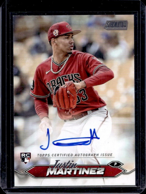 2024 Topps Stadium Club Justin Martinez Auto RC Rookie #SCBA-JM Diamondbacks