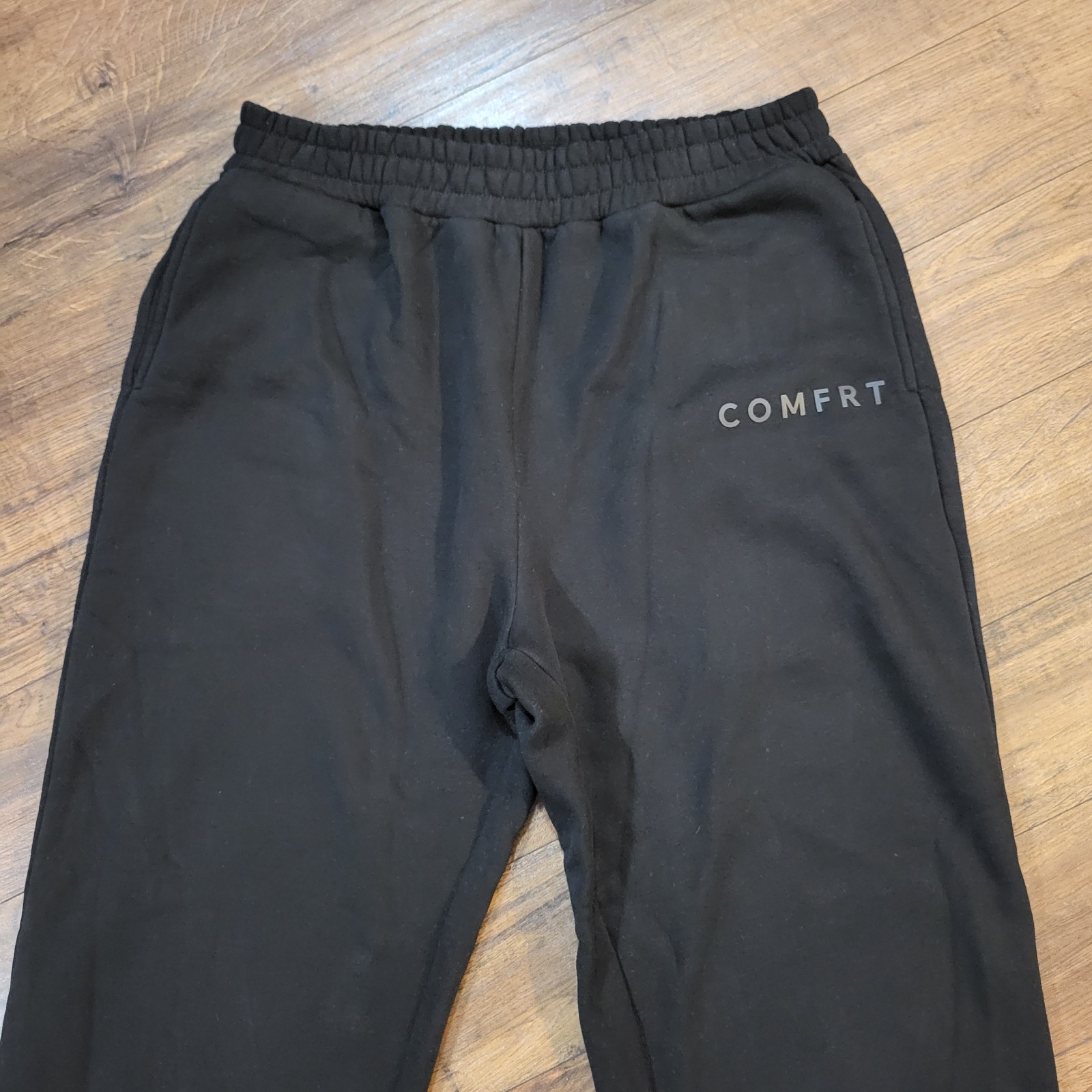 Comfrt Unisex MInimalist Sweatpants Joggers Black Obsidian XL Comfort Heavy