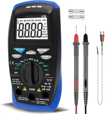 Digital Multimeter True RMS 6000 Counts, NCV, Temp ℃/℉, Backlight, CAT III 300V
