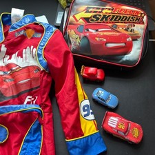 Disney Cars Lightning McQueen Racing Suit Costume Size 4 Plus Lunch-sack, Toys