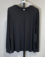 NWT Zyia Active Womens Black Primo Long Sleeve Shirt Size XL Workout Run