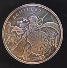 Achilles Legendary Warriors Antique Finish Rare-999 Silver 1 Oz Ounce Art Coin