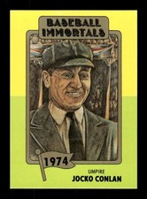 1980 SSPC Baseball Immortals 1st printing no mlb logo 143 Jocko Conlan UMP BXCP2