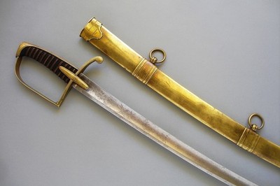 Antique French Napoleonic Light Cavalry Officer's Saber Sword First Empire