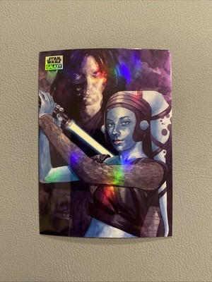 Topps Star Wars Chrome Galaxy 2024 Karte # 55 Against The Dark Side - Refractor