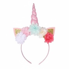 Magisches Pferd Blumen-Stirnband, Kinderparty Deko, Handgemacht, Foto