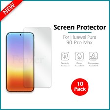 10x For Huawei Pura 90 Pro Max Screen Protector w/ cloth