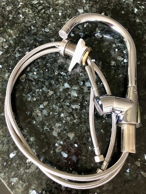 Naber Küchen Einhebelmischer Edelstahl, Hochdruck