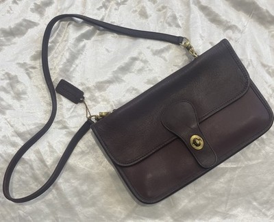 Bonnie Cashin for Coach Twin Clutch Mocha Leather Shoulder Bag Vintage 80s  NY