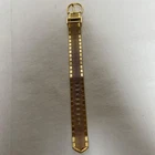 【JUNK】VTG Tokio Kumagai SEIKO Quartz Wristwatch Gold SS Belt Rare Model