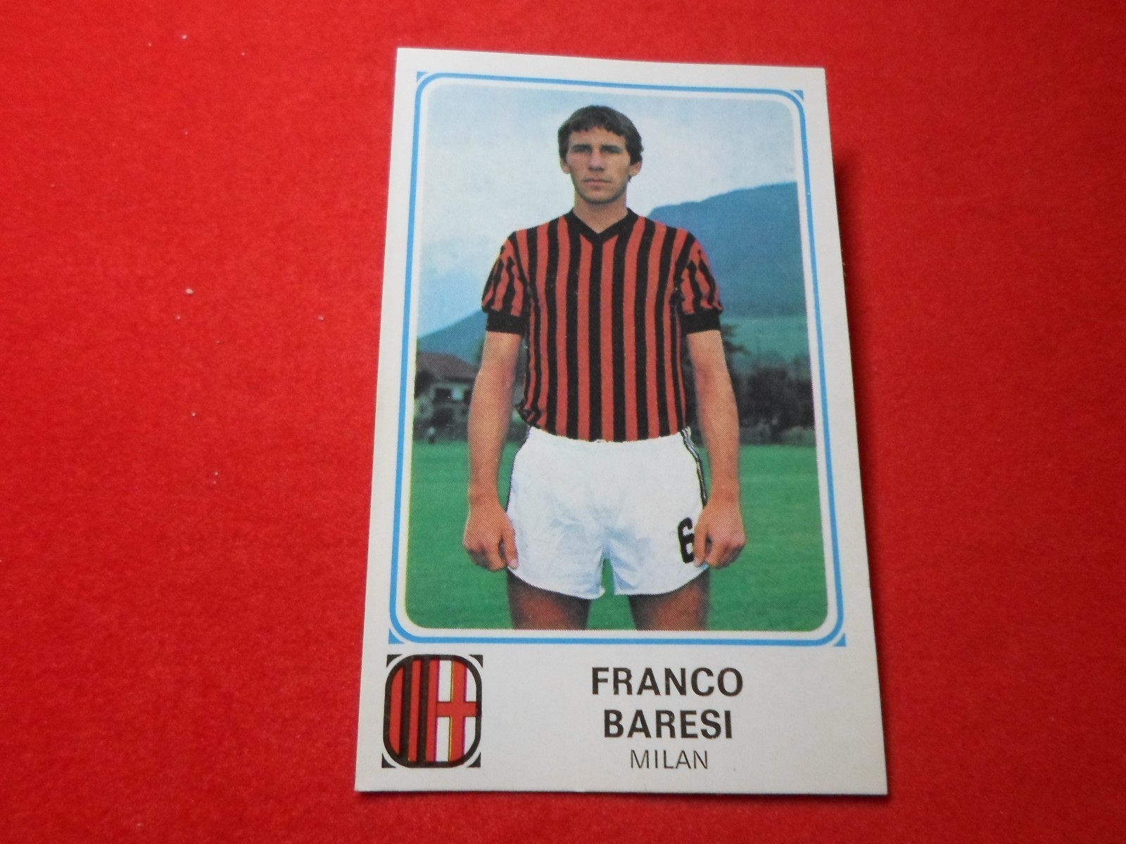 FRANCO BARESI - MILAN -  FIGURINA   N.186 - PANINI 1978- 79    "  NUOVA NEW MINT