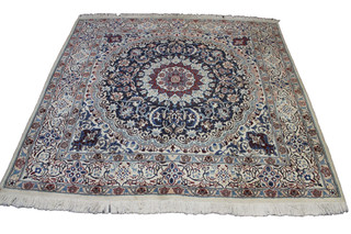 Original Handgeknüpft Perserteppich Orientteppich Wolle NAIN 200x197cm