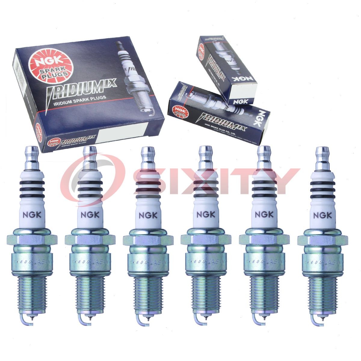6 pcs NGK Iridium IX Spark Plugs for 1968-1969 Jeep J-2700 3.8L L6 - Engine ka