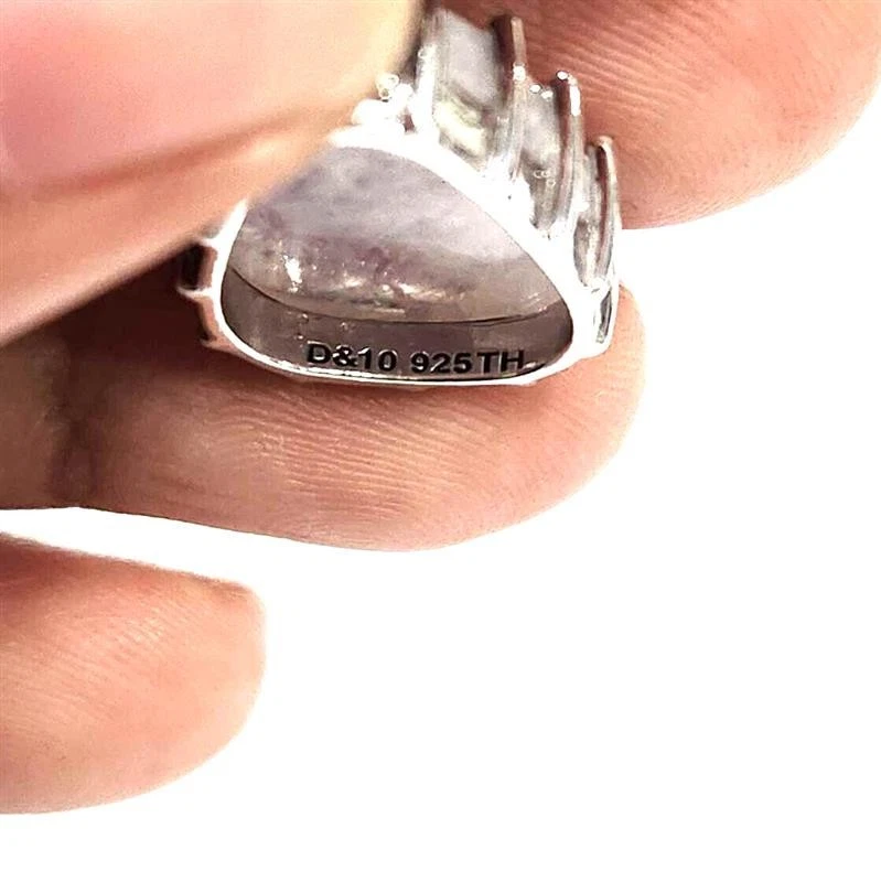 HSN Colleen Lopez "Magia Pura" Arco Iris Piedra Lunar Plata Esterlina Pendientes Colgantes Foto 4 de 4