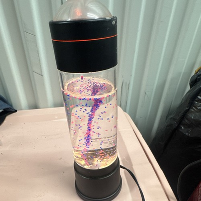 #ad Tornado KL103 Hurricane Lamp 120V Corded Color Changing On Off Black Clear $143.99