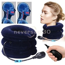 Cervical Neck Traction Device Collar Brace Support Pain Relife Stretcher Therapy