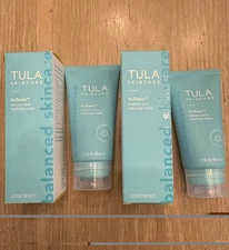 2x TULA Skin Care H2Oasis Instant Skin Reviving Mask 2.7 fl oz New Sealed