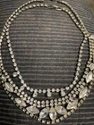 vintage costume jewelry necklaces pronged jewels 1940’s