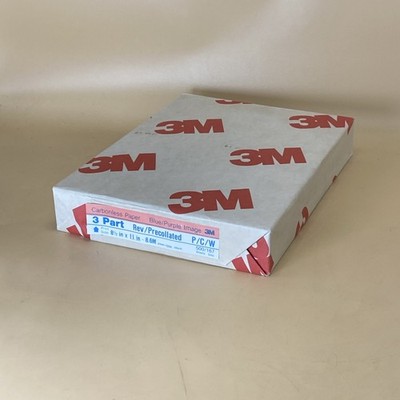 3M Carbonless Paper 3-Part 1 Ream/500 Sheets (167 sets) blue/purple image/Sealed