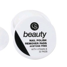 Image of CS Beauty NAIL POLISH Varnish Remover 32 Pads Vitamin E Easy NEW FREE DELIVERY