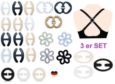 3 Stück Clip für BH Träger Push Up Anti Rutsch Büstenhalter Klammer Tanktop