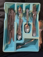 ONEIDA LTD WM.A. Rogers Deluxe Stainless Mansfield Flatware Lot Of 46 Pieces, G