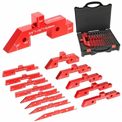 Setup Blocks Height Gauge - 14pcs Aluminum Alloy Precision Bars, Woodworking ...