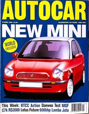 AUTOCAR MAGAZINE 05-APR-95 - Lamborghini Diablo SE30, Audi A6 TDi, Daewoo Espero