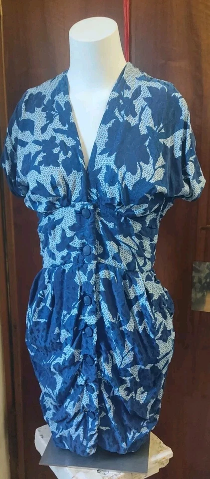 Vestido a medida vintage años 80 Yves Saint Laurent para mujer Foto 3 de 4