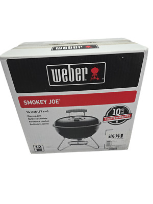 Weber Smokey Joe Premium Charcoal 14'' Outdoor Portable Grill Black 10020 - New