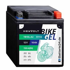 Gel-Batterie YB14-A2 12V/14 AH +Pol Links, Für Honda CBX 750 F