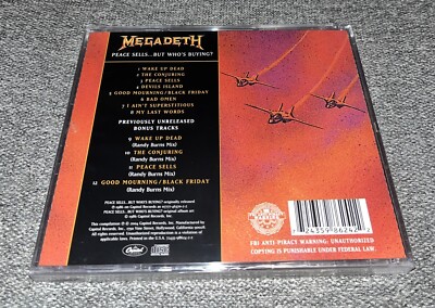 Peace Sells But Who's Buying by Megadeth (New CD)⭐️Buy Any 3 Get