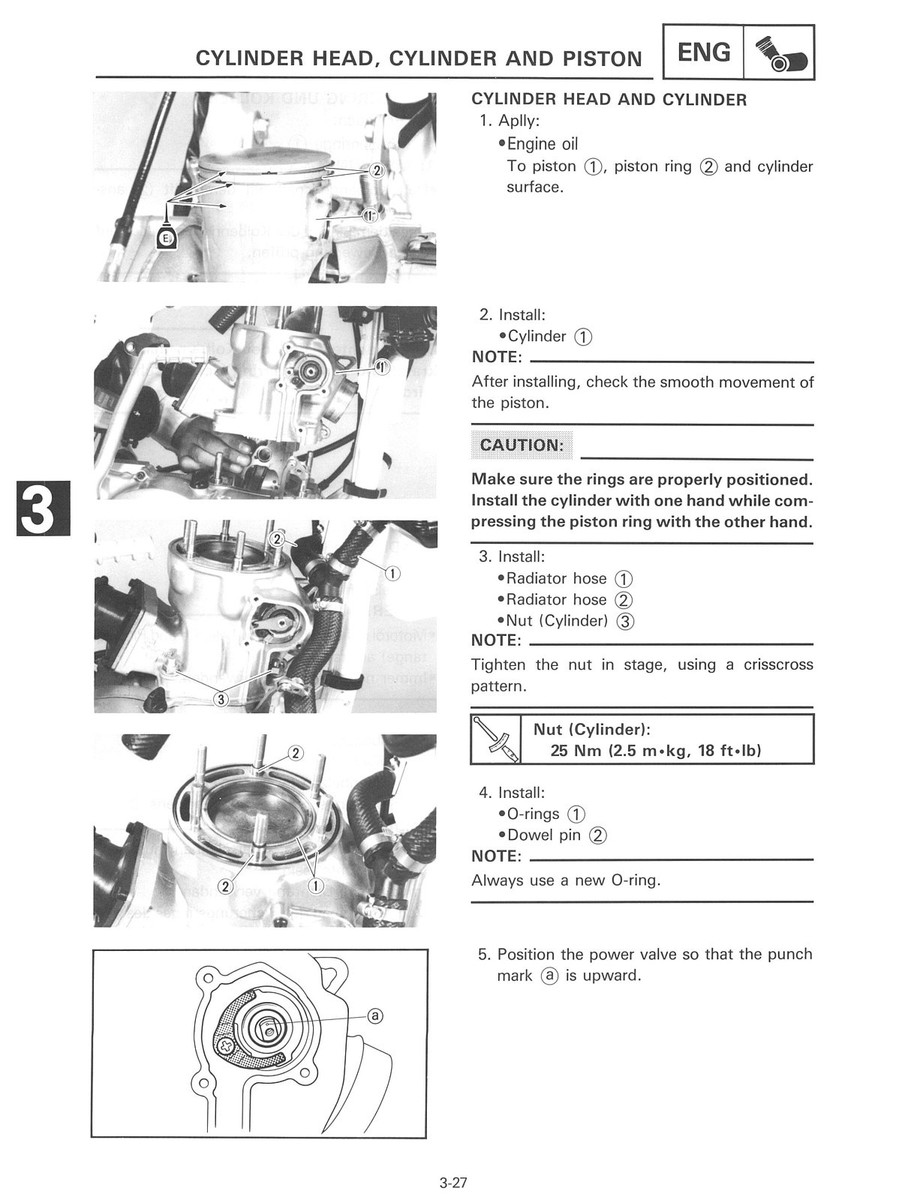 1989 Yamaha YZ250 YZ250W VMX Workshop Manual Service and Repair