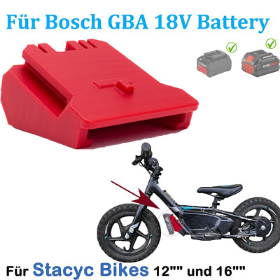 Akku-Adapter Konverter  für Stacyc 12'''' und 16'''' Bikes für Bosch 18V GBA  Akku