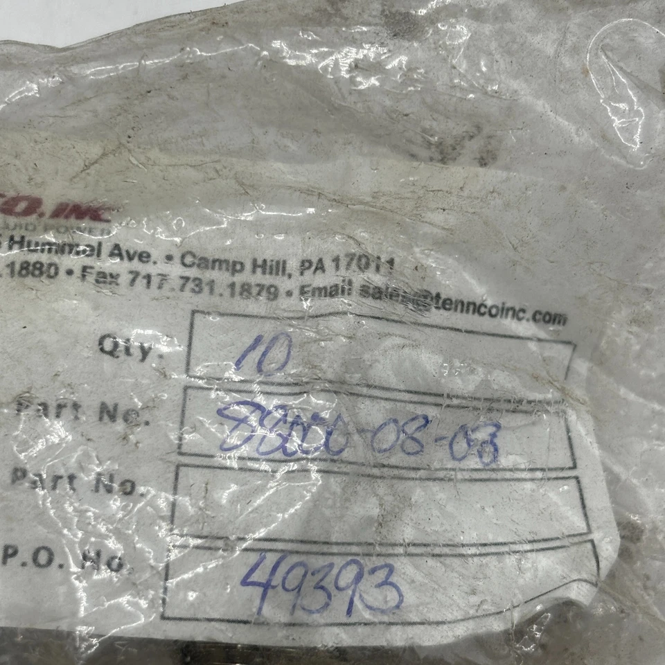 PACK OF 10 Aignep Male Tubing Fitting 88000-08-08 1/2" Tube x 1/2" NPT TENNCO✅ - Image 3 of 4