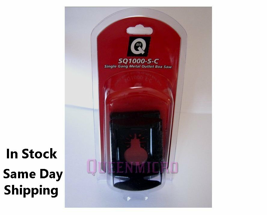 QBit SQ1000-S Oscillating Multi Tool Blade For Cutting Single Gang Outlet Boxes