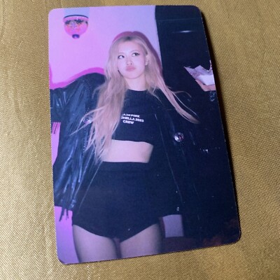 ROSE BLACKPINK Group Pink Coachella Celeb K-pop Girl Photo Card Dance 7
