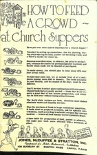 How To Feed A Crowd At Church Suppers Jones McDuffee Stratton Kitchen Ad CPB32
