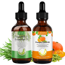 Rosemary Oil and Pumpkin Seed Oil Kit, Hair Growth Oil for Dry Damaged Hair, Moi