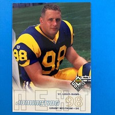 Grant Wistrom 1998 Upper Deck UD Choice Rookie Card #261 NFL St. Louis Rams. rookie card picture
