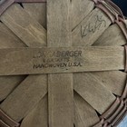 Longaberger Red Cookie Basket Christmas Collection 1985 Stationary Handle — photo 3