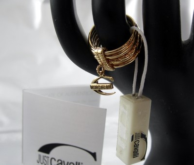 Just Cavalli Ring Infinity Gold Designer Schmuck JC18