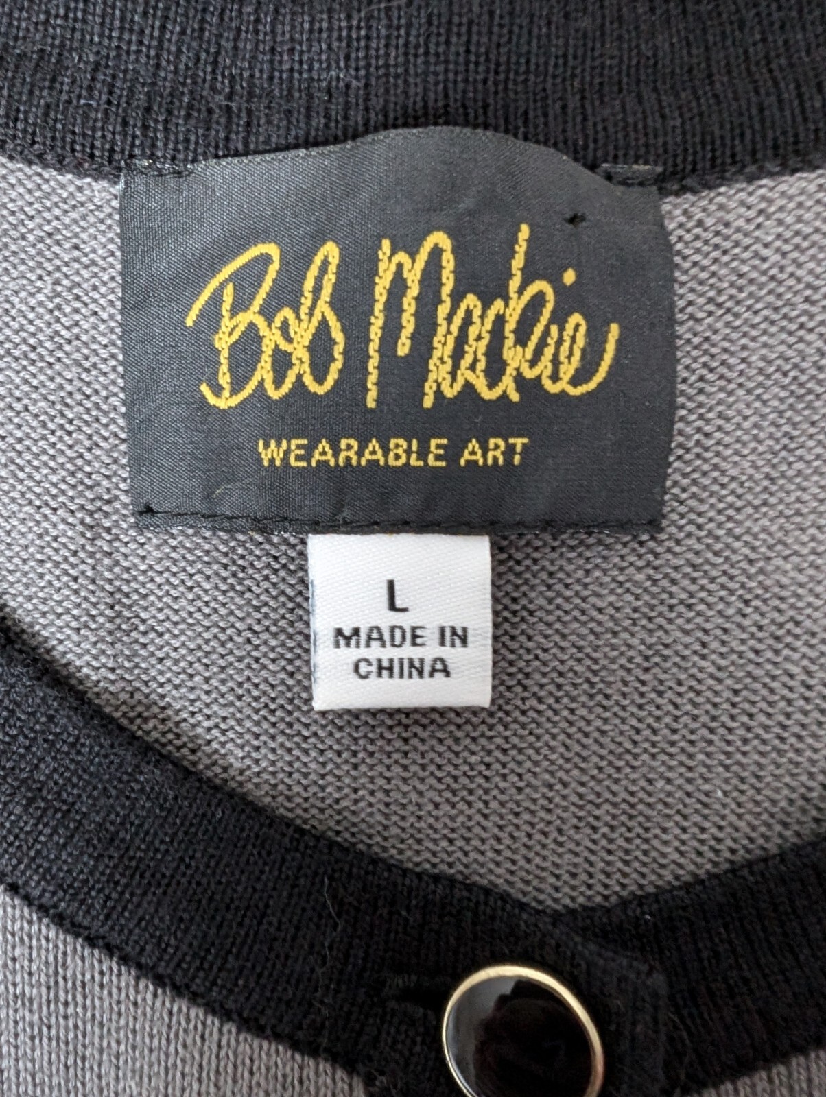 Bob Mackie Wearable Art Top Button Cardigan Women… - image 5