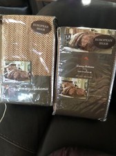 Tommy Bahama Home European Shams 26x26 Cayo Coco Rust Set of 2 Discontinued HTF