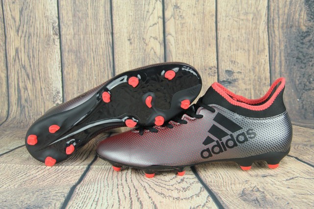 adidas X 17.3 FG Techfit Men's Soccer Cleats Football Shoes Grey/Black DB1402 SZ | eBay