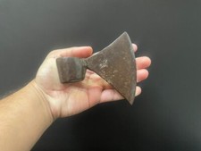 Old Vintage Hand Forged Rustic Iron Axe Hatchet / Axe Head Wood Cutter Tool V1